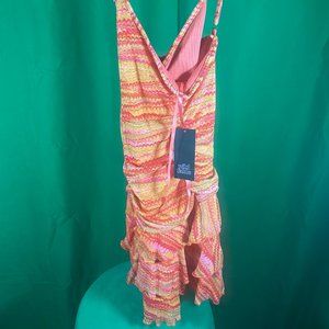 Wild Fable Women's Pink Zig-Zag Sleeveless Dress Size XL